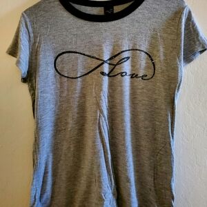 Gray "LOVE" T Shirt